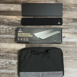 Black Keyboard Ergonomic Combo and Laptop Bag New